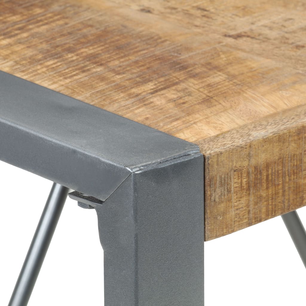 Dining Table 80x80x75 cm Rough Mango Wood- Kitchen & Dining Room Tables - HomeShopIreland - Home Shop Ireland - Kitchen & Dining Room Tables - Dining Table 80x80x75 cm Rough Mango Wood