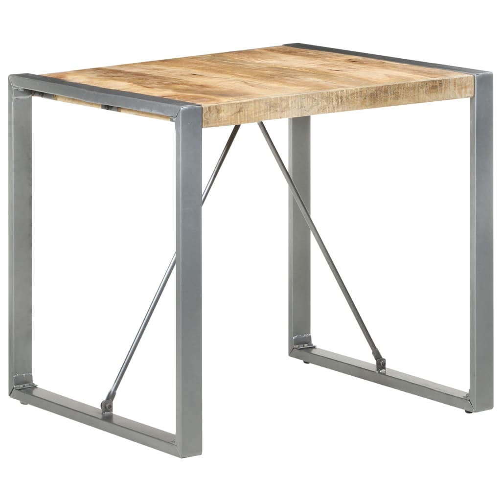Dining Table 80x80x75 cm Rough Mango Wood- Kitchen & Dining Room Tables - HomeShopIreland - Home Shop Ireland - Kitchen & Dining Room Tables - Dining Table 80x80x75 cm Rough Mango Wood