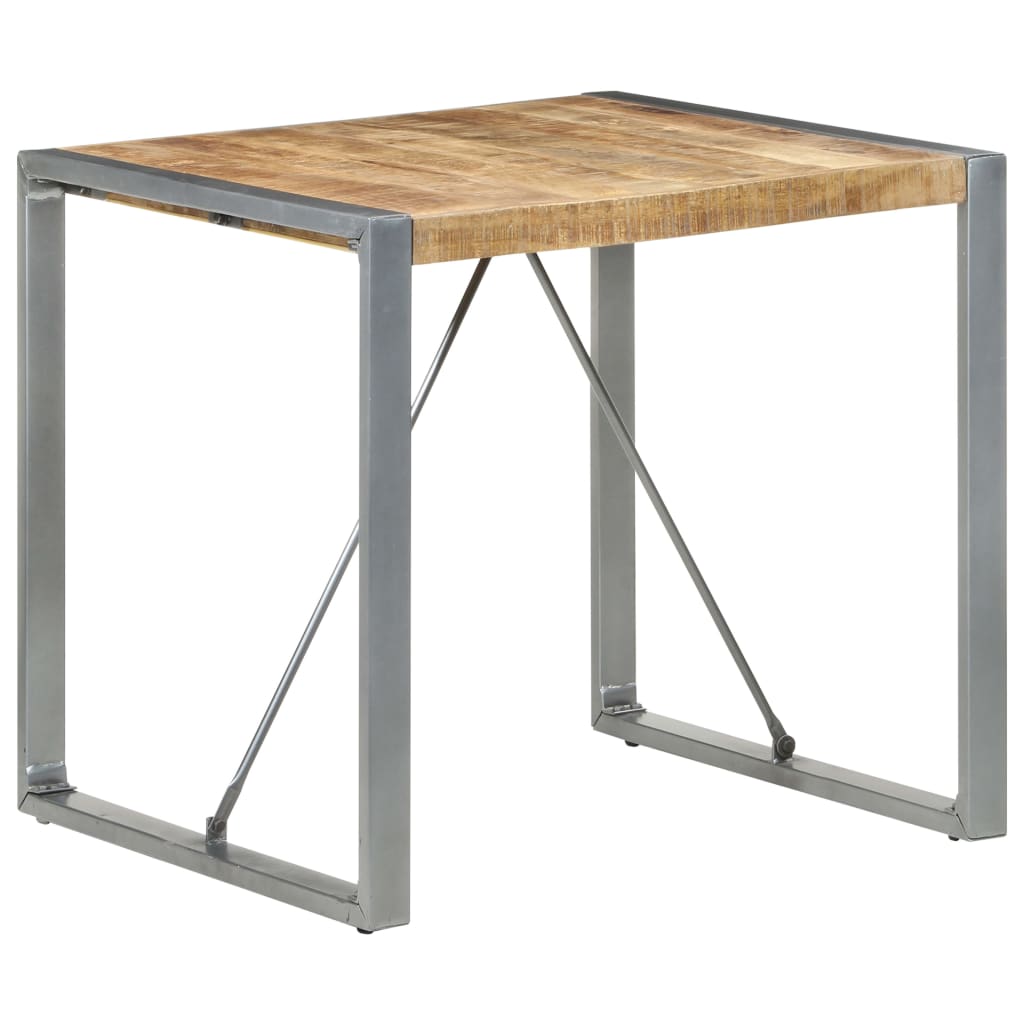 Dining Table 80x80x75 cm Rough Mango Wood- Kitchen & Dining Room Tables - HomeShopIreland - Home Shop Ireland - Kitchen & Dining Room Tables - Dining Table 80x80x75 cm Rough Mango Wood