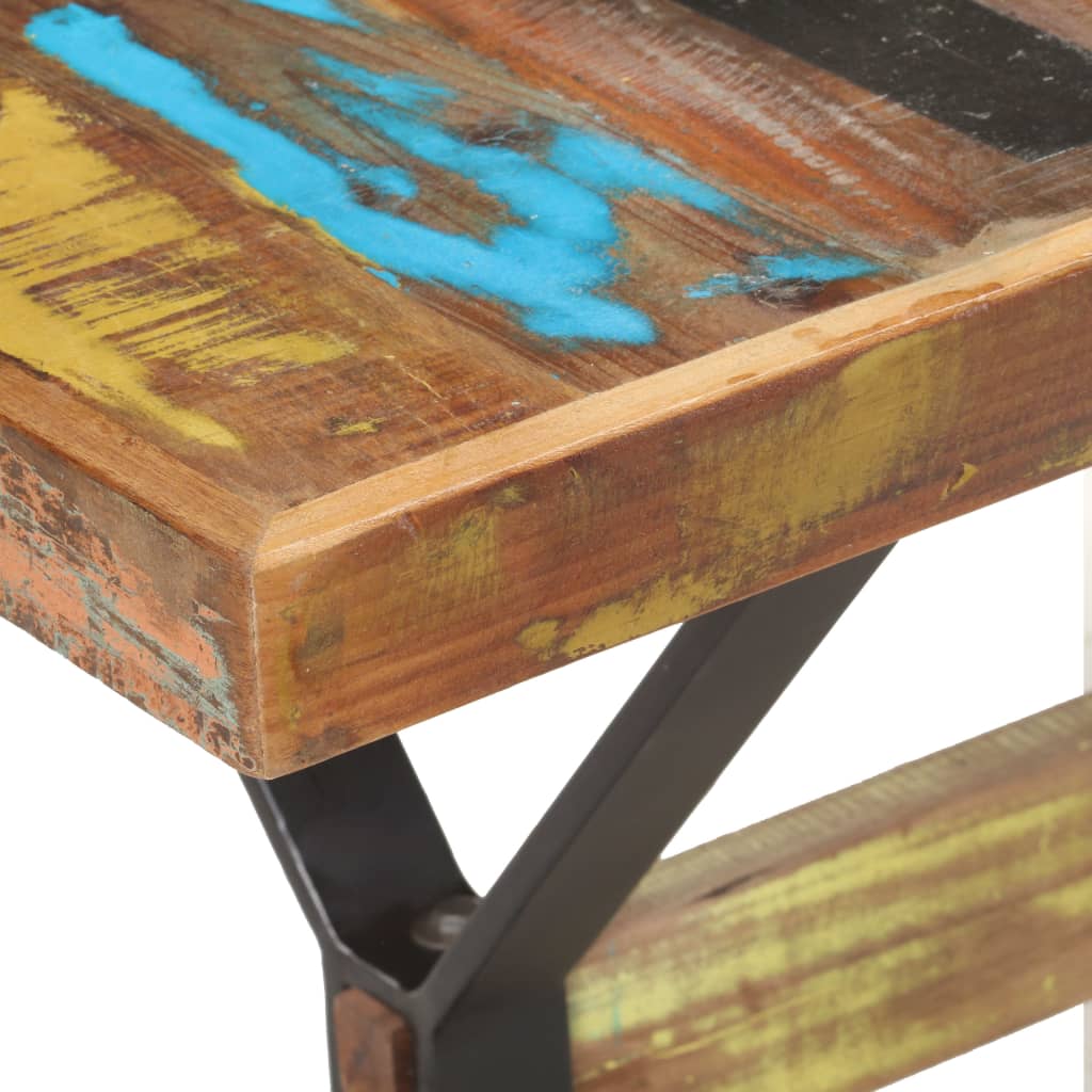Dining Table 140x70x76 cm Solid Reclaimed Wood- Kitchen & Dining Room Tables - HomeShopIreland - Home Shop Ireland - Kitchen & Dining Room Tables - Dining Table 140x70x76 cm Solid Reclaimed Wood