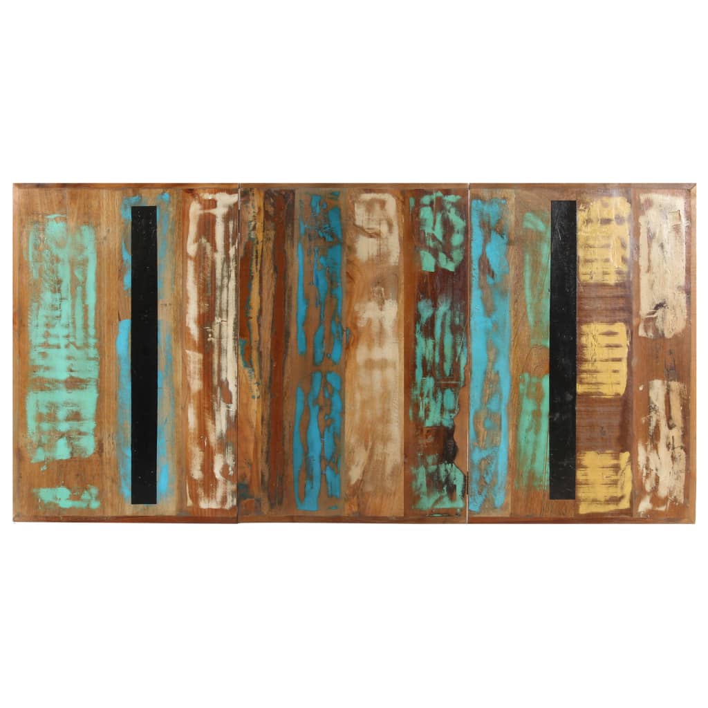 Dining Table 160x80x76 cm Solid Reclaimed Wood- Kitchen & Dining Room Tables - HomeShopIreland - Home Shop Ireland - Kitchen & Dining Room Tables - Dining Table 160x80x76 cm Solid Reclaimed Wood