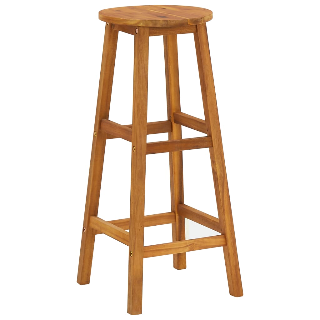 Bar Stools 4 pcs Solid Acacia Wood- Table & Bar Stools - HomeShopIreland - Home Shop Ireland - Table & Bar Stools - Bar Stools 4 pcs Solid Acacia Wood