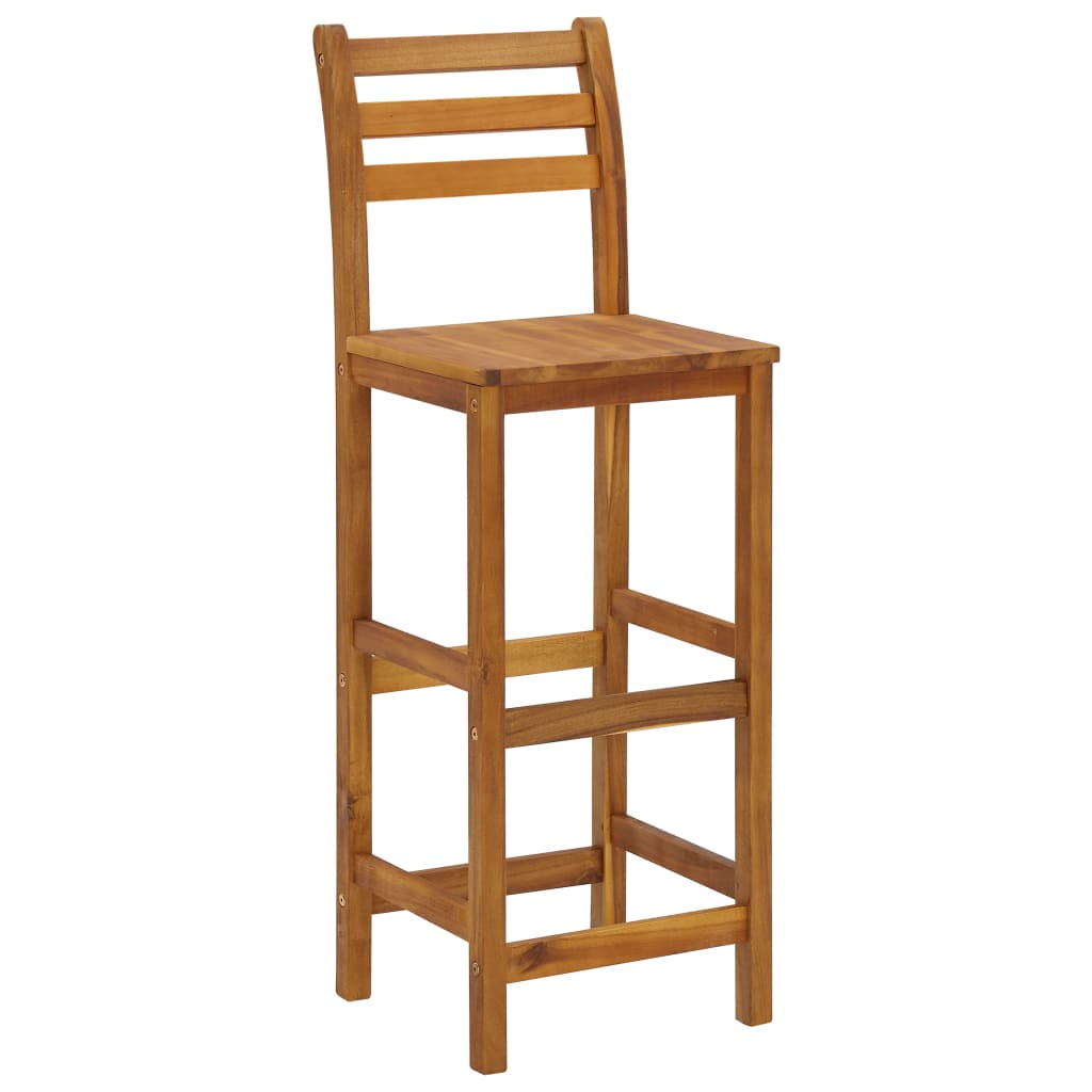 Bar Stools 4 pcs Solid Acacia Wood- Table & Bar Stools - HomeShopIreland - Home Shop Ireland - Table & Bar Stools - Bar Stools 4 pcs Solid Acacia Wood