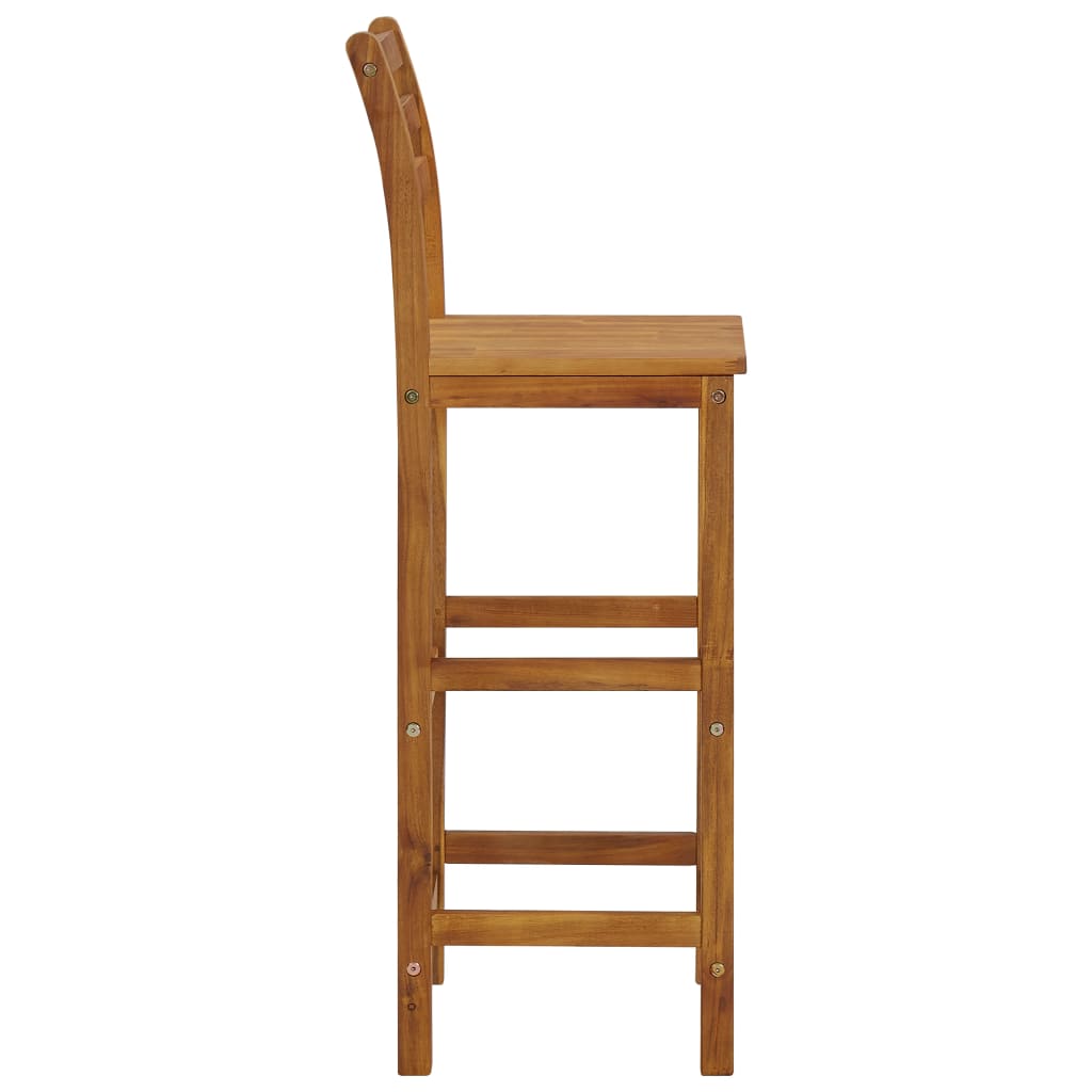 Bar Stools 4 pcs Solid Acacia Wood- Table & Bar Stools - HomeShopIreland - Home Shop Ireland - Table & Bar Stools - Bar Stools 4 pcs Solid Acacia Wood