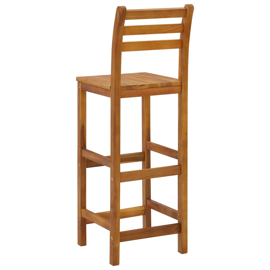 Bar Stools 4 pcs Solid Acacia Wood- Table & Bar Stools - HomeShopIreland - Home Shop Ireland - Table & Bar Stools - Bar Stools 4 pcs Solid Acacia Wood