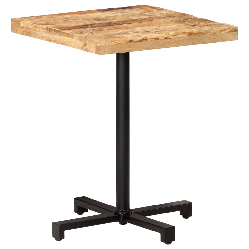 Bistro Table Square 60x60x75 cm Rough Mango Wood- Kitchen & Dining Room Tables - HomeShopIreland - Home Shop Ireland - Kitchen & Dining Room Tables - Bistro Table Square 60x60x75 cm Rough Mango Wood