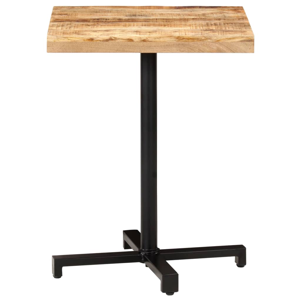 Bistro Table Square 60x60x75 cm Rough Mango Wood- Kitchen & Dining Room Tables - HomeShopIreland - Home Shop Ireland - Kitchen & Dining Room Tables - Bistro Table Square 60x60x75 cm Rough Mango Wood