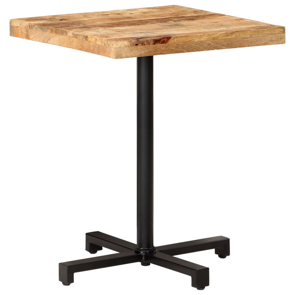Bistro Table Square 60x60x75 cm Rough Mango Wood- Kitchen & Dining Room Tables - HomeShopIreland - Home Shop Ireland - Kitchen & Dining Room Tables - Bistro Table Square 60x60x75 cm Rough Mango Wood