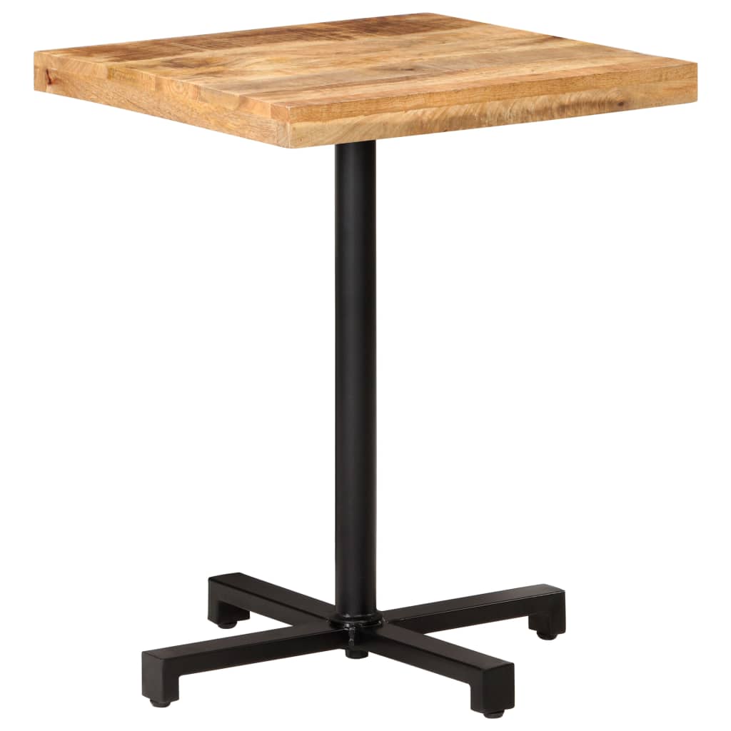 Bistro Table Square 60x60x75 cm Rough Mango Wood- Kitchen & Dining Room Tables - HomeShopIreland - Home Shop Ireland - Kitchen & Dining Room Tables - Bistro Table Square 60x60x75 cm Rough Mango Wood