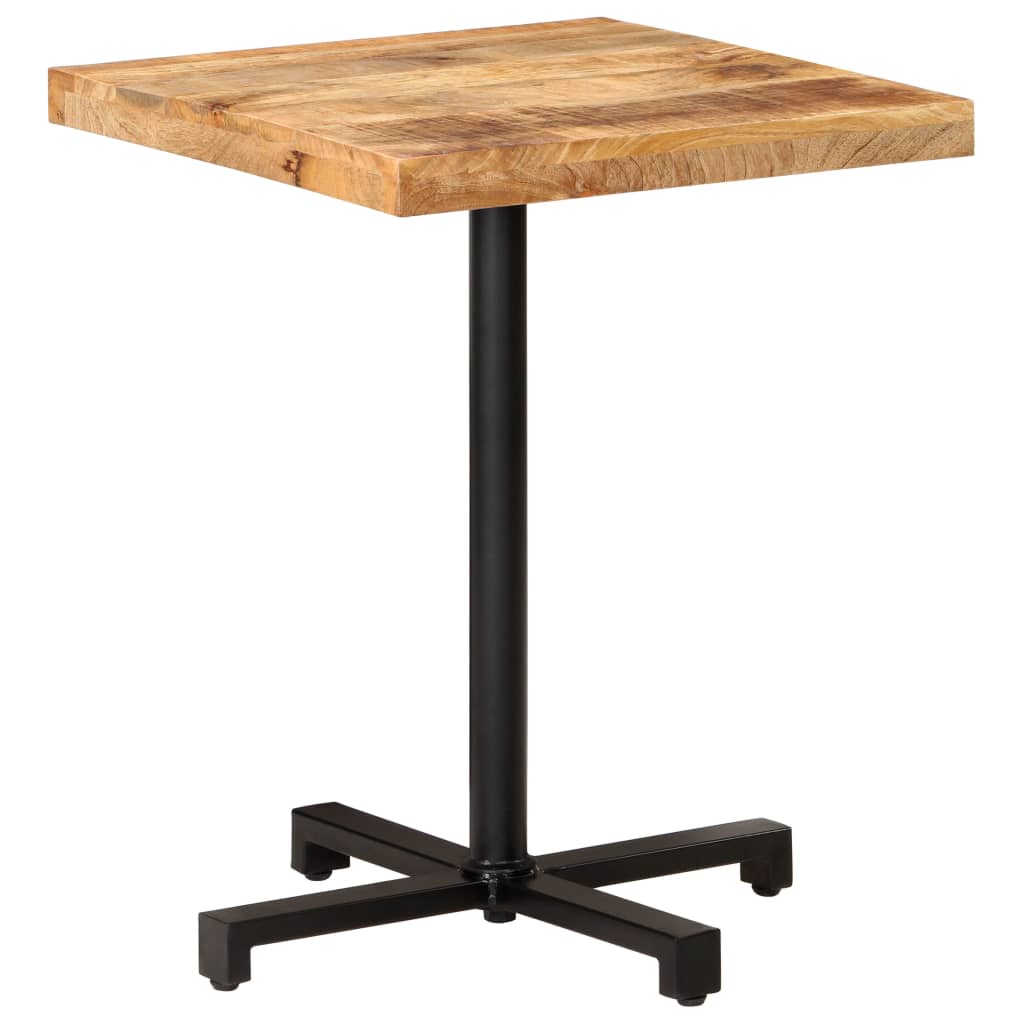 Bistro Table Square 60x60x75 cm Rough Mango Wood- Kitchen & Dining Room Tables - HomeShopIreland - Home Shop Ireland - Kitchen & Dining Room Tables - Bistro Table Square 60x60x75 cm Rough Mango Wood