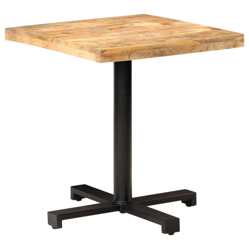 Bistro Table Square 70x70x75 cm Rough Mango Wood- Kitchen & Dining Room Tables - HomeShopIreland - Home Shop Ireland - Kitchen & Dining Room Tables - Bistro Table Square 70x70x75 cm Rough Mango Wood