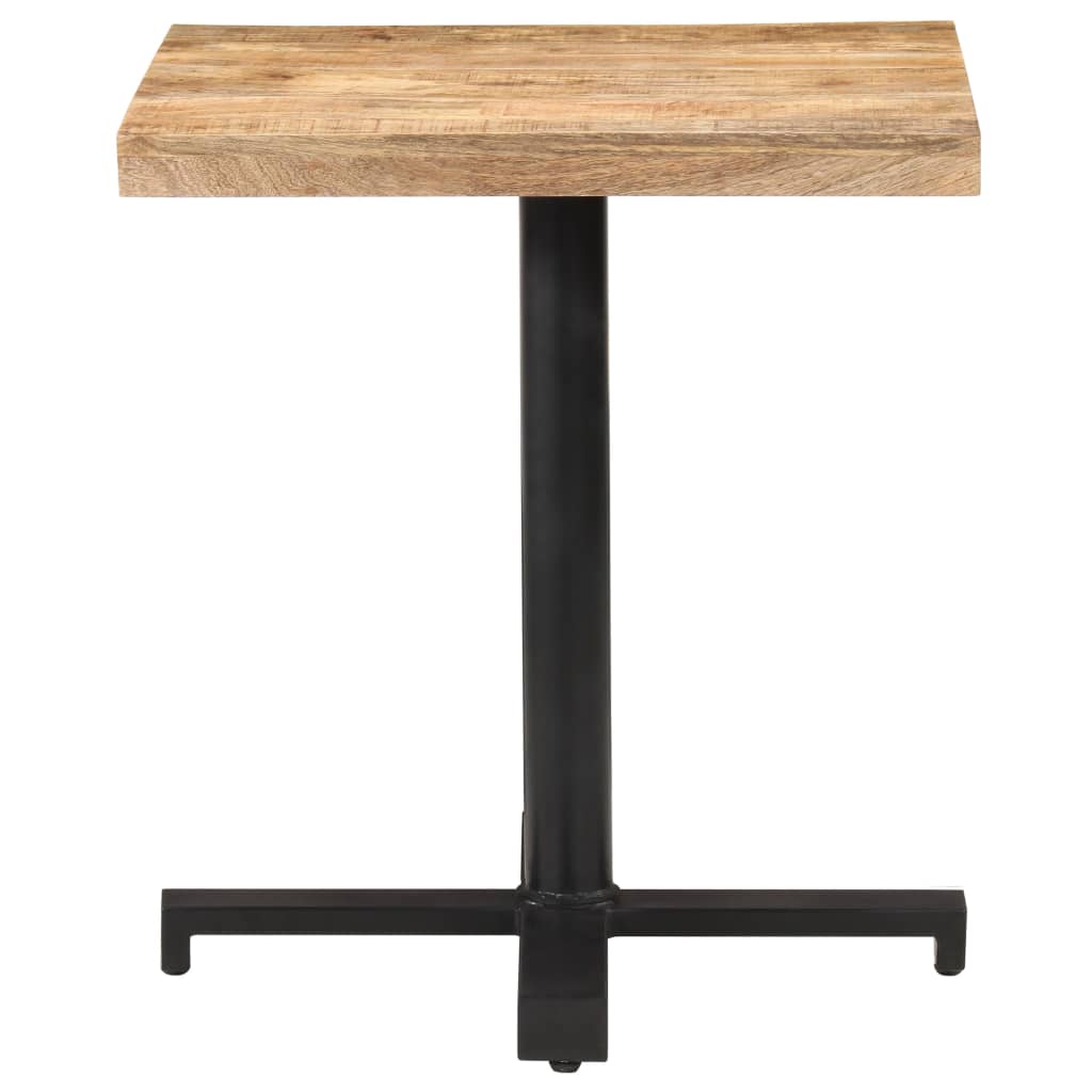 Bistro Table Square 70x70x75 cm Rough Mango Wood- Kitchen & Dining Room Tables - HomeShopIreland - Home Shop Ireland - Kitchen & Dining Room Tables - Bistro Table Square 70x70x75 cm Rough Mango Wood