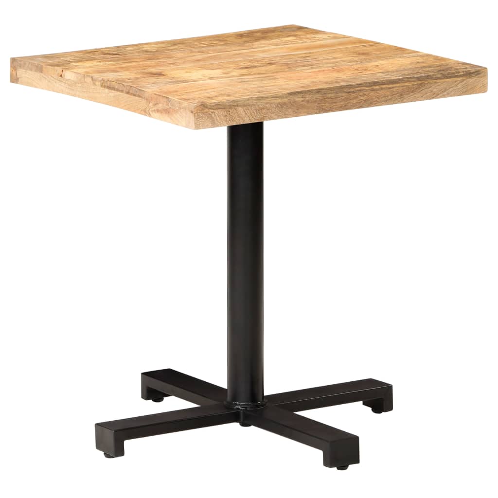 Bistro Table Square 70x70x75 cm Rough Mango Wood- Kitchen & Dining Room Tables - HomeShopIreland - Home Shop Ireland - Kitchen & Dining Room Tables - Bistro Table Square 70x70x75 cm Rough Mango Wood