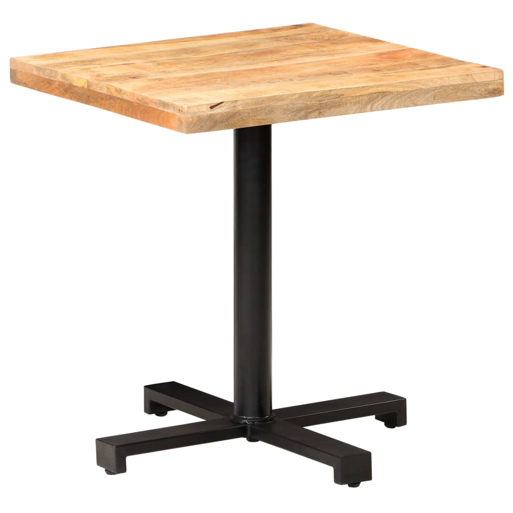 Bistro Table Square 70x70x75 cm Rough Mango Wood- Kitchen & Dining Room Tables - HomeShopIreland - Home Shop Ireland - Kitchen & Dining Room Tables - Bistro Table Square 70x70x75 cm Rough Mango Wood