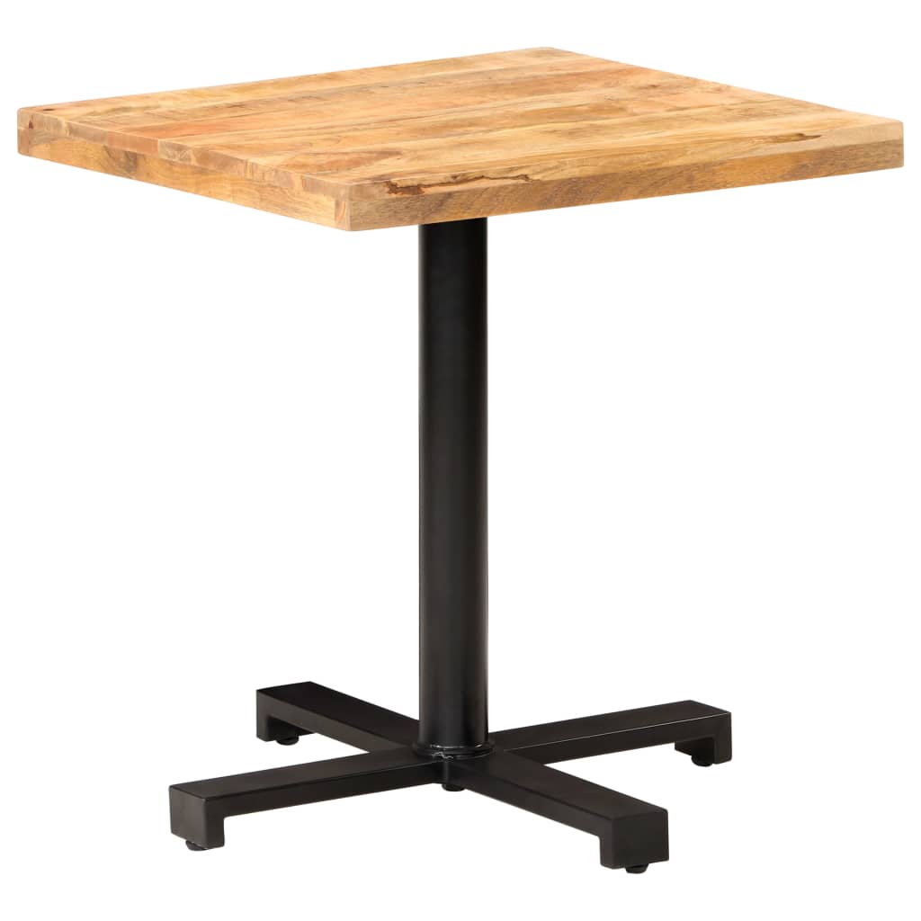 Bistro Table Square 70x70x75 cm Rough Mango Wood- Kitchen & Dining Room Tables - HomeShopIreland - Home Shop Ireland - Kitchen & Dining Room Tables - Bistro Table Square 70x70x75 cm Rough Mango Wood