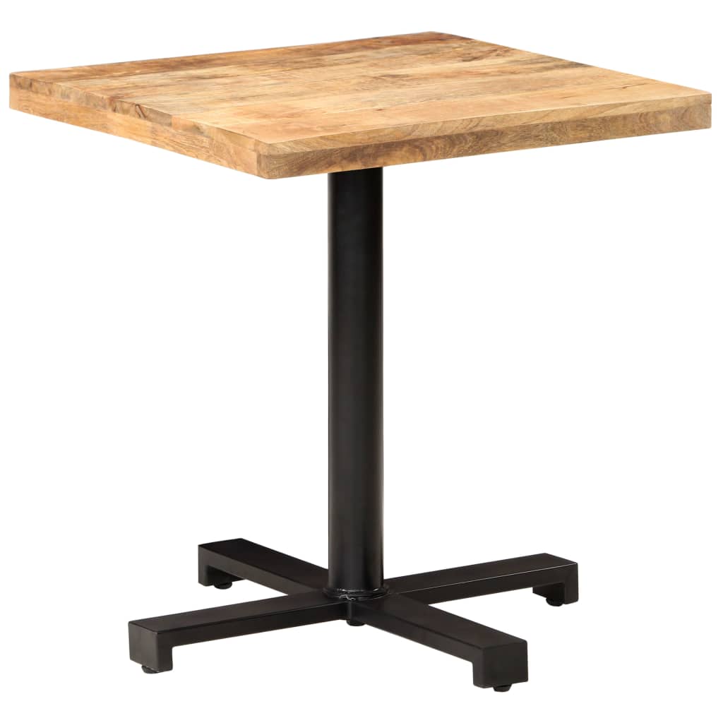 Bistro Table Square 70x70x75 cm Rough Mango Wood- Kitchen & Dining Room Tables - HomeShopIreland - Home Shop Ireland - Kitchen & Dining Room Tables - Bistro Table Square 70x70x75 cm Rough Mango Wood