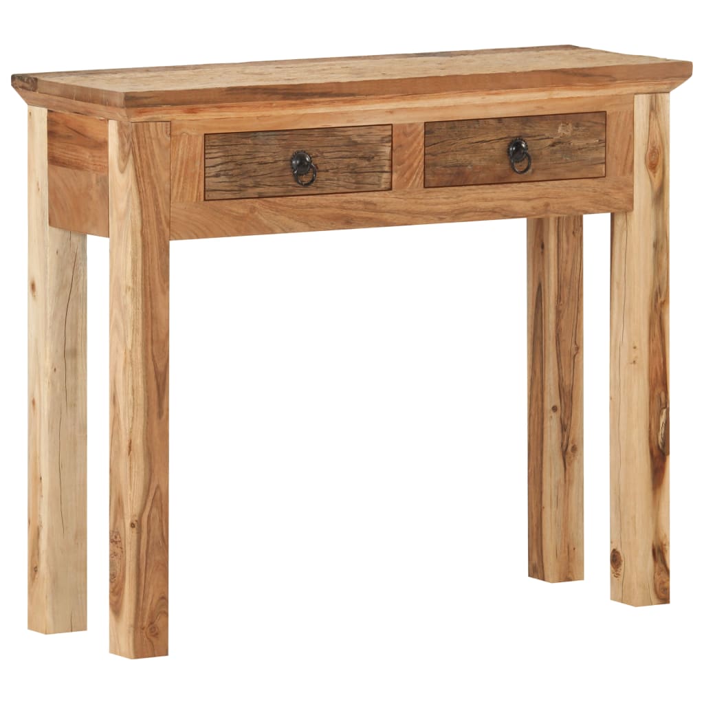 Console Table 90.5x30x75cm Solid Acacia Wood and Reclaimed Wood- End Tables - HomeShopIreland - Home Shop Ireland - End Tables - Console Table 90.5x30x75cm Solid Acacia Wood and Reclaimed Wood