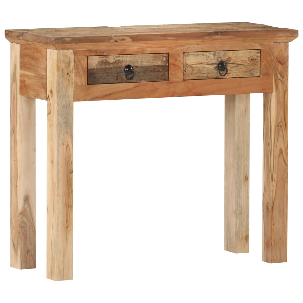 Console Table 90.5x30x75cm Solid Acacia Wood and Reclaimed Wood- End Tables - HomeShopIreland - Home Shop Ireland - End Tables - Console Table 90.5x30x75cm Solid Acacia Wood and Reclaimed Wood