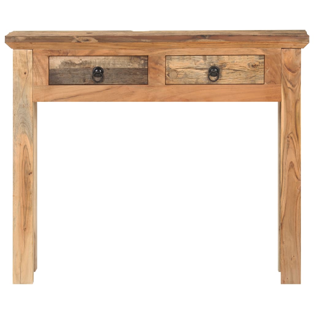 Console Table 90.5x30x75cm Solid Acacia Wood and Reclaimed Wood- End Tables - HomeShopIreland - Home Shop Ireland - End Tables - Console Table 90.5x30x75cm Solid Acacia Wood and Reclaimed Wood
