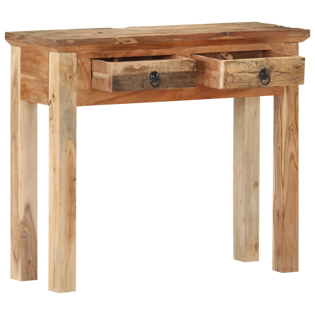 Console Table 90.5x30x75cm Solid Acacia Wood and Reclaimed Wood- End Tables - HomeShopIreland - Home Shop Ireland - End Tables - Console Table 90.5x30x75cm Solid Acacia Wood and Reclaimed Wood