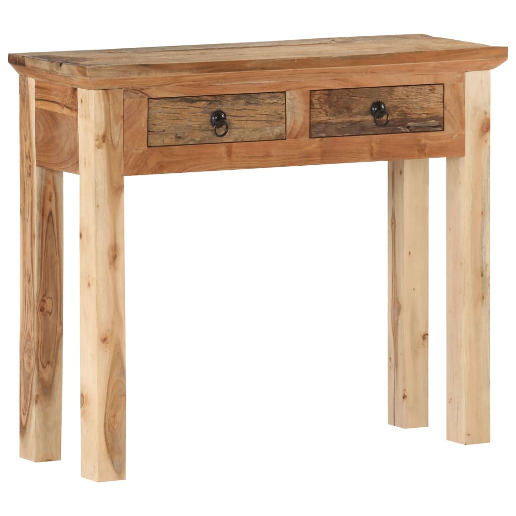 Console Table 90.5x30x75cm Solid Acacia Wood and Reclaimed Wood- End Tables - HomeShopIreland - Home Shop Ireland - End Tables - Console Table 90.5x30x75cm Solid Acacia Wood and Reclaimed Wood