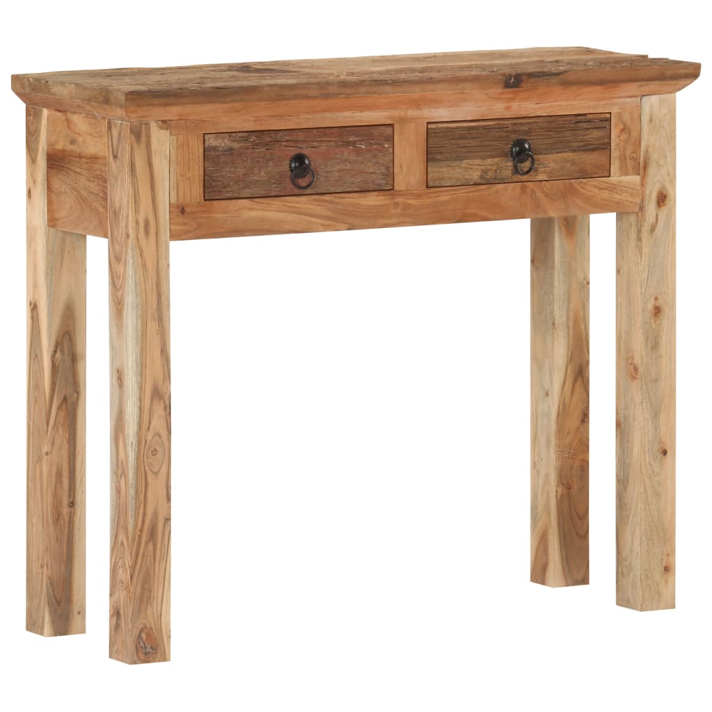 Console Table 90.5x30x75cm Solid Acacia Wood and Reclaimed Wood- End Tables - HomeShopIreland - Home Shop Ireland - End Tables - Console Table 90.5x30x75cm Solid Acacia Wood and Reclaimed Wood