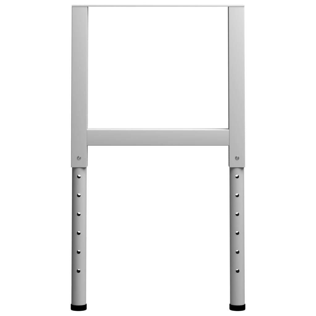Adjustable Work Bench Frames 2 pcs Metal 55x(69-95.5) cm Grey- Table Legs - HomeShopIreland - Home Shop Ireland - Table Legs - Adjustable Work Bench Frames 2 pcs Metal 55x(69-95.5) cm Grey