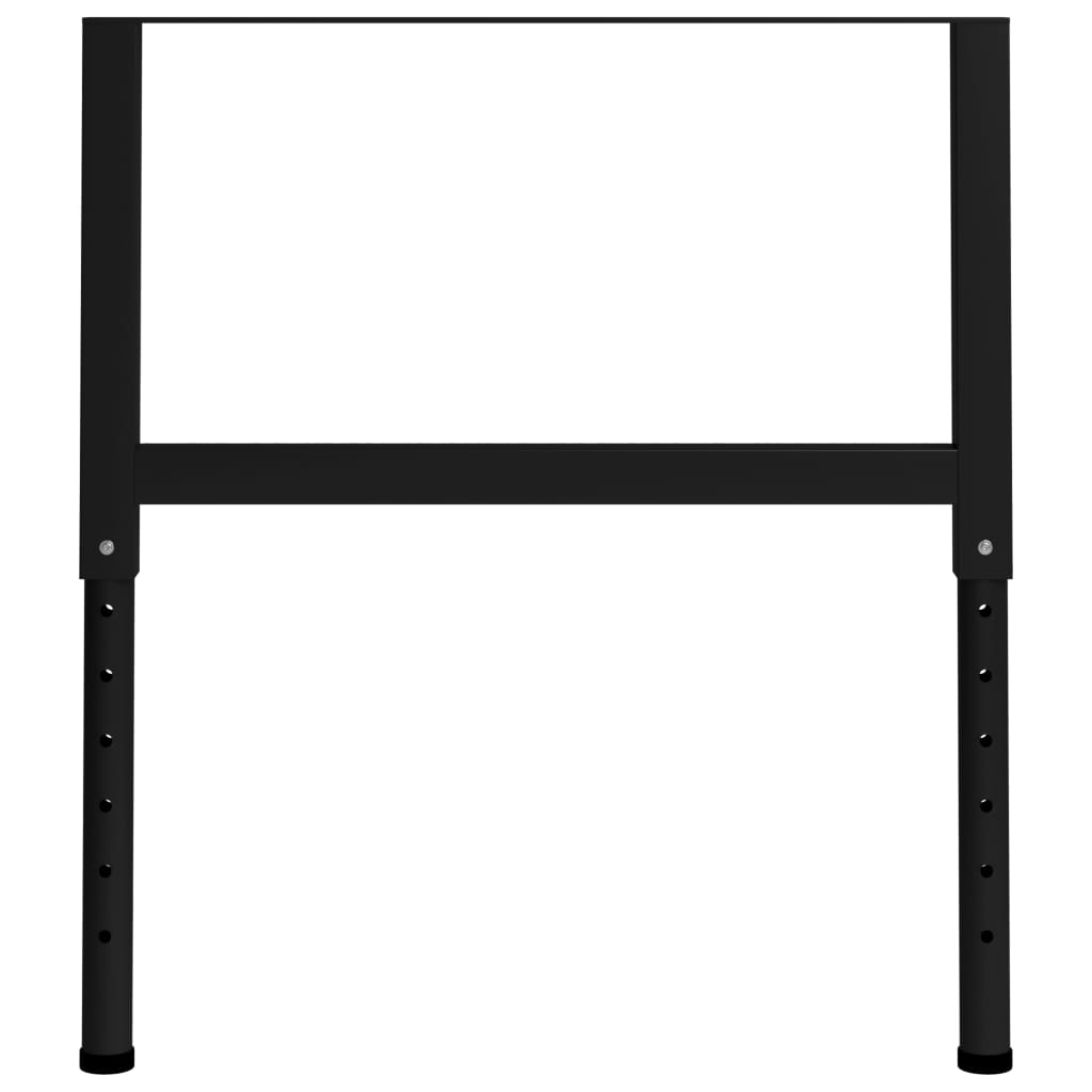 Adjustable Work Bench Frames 2 pcs Metal 85x(69-95.5) cm Black- Table Legs - HomeShopIreland - Home Shop Ireland - Table Legs - Adjustable Work Bench Frames 2 pcs Metal 85x(69-95.5) cm Black
