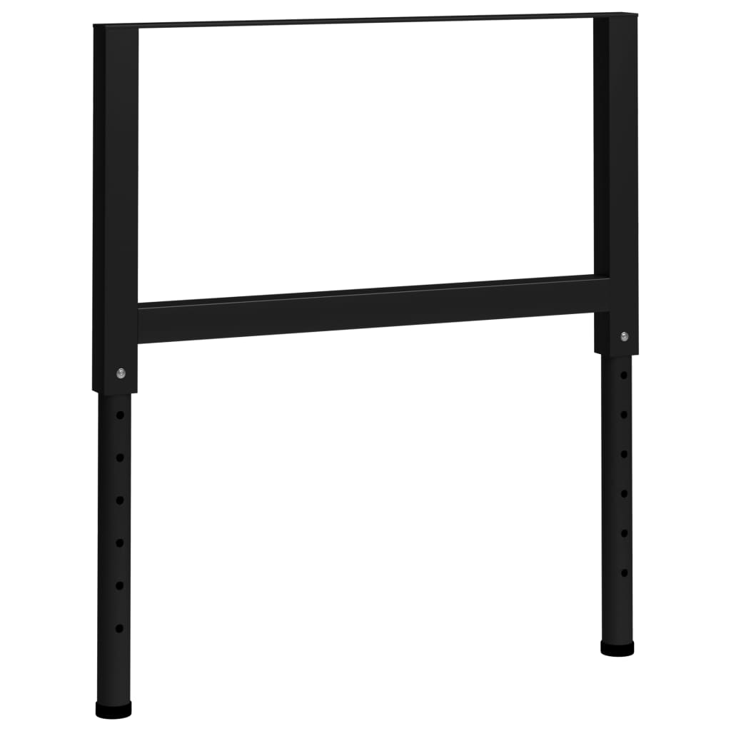 Adjustable Work Bench Frames 2 pcs Metal 85x(69-95.5) cm Black- Table Legs - HomeShopIreland - Home Shop Ireland - Table Legs - Adjustable Work Bench Frames 2 pcs Metal 85x(69-95.5) cm Black