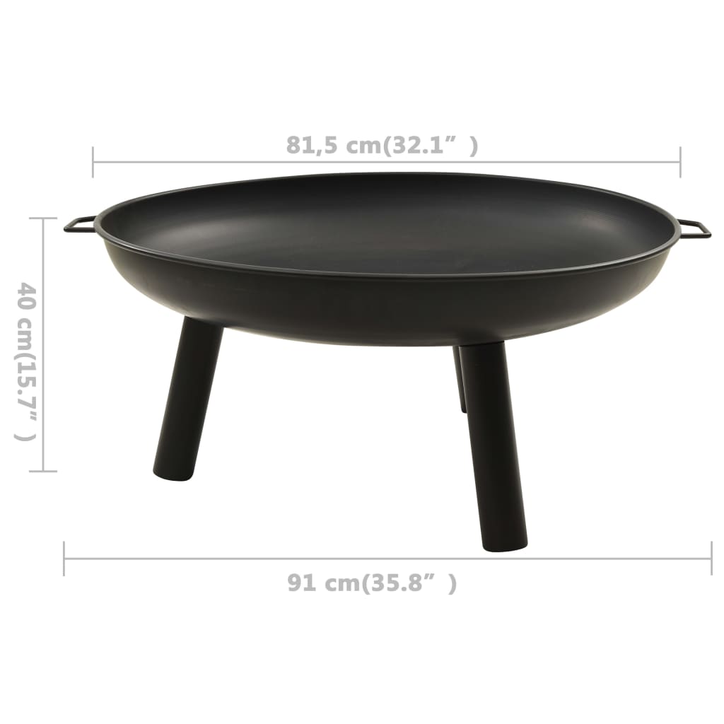 Fire Pit 91x81.5x40 cm Steel- Fireplaces - HomeShopIreland - Home Shop Ireland - Fireplaces - Fire Pit 91x81.5x40 cm Steel