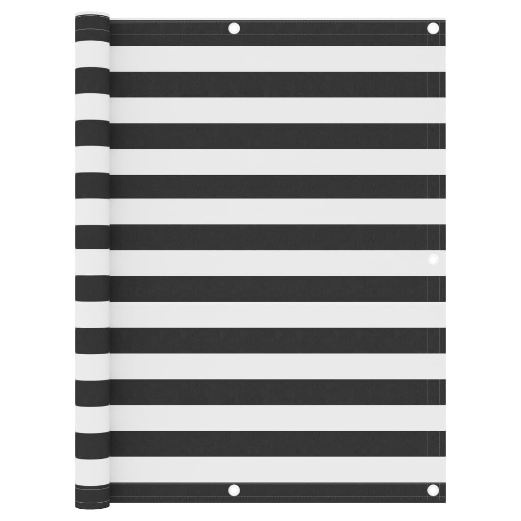 Balcony Screen Anthracite and White 120x500 cm Oxford Fabric- Outdoor Umbrellas & Sunshades - HomeShopIreland - Home Shop Ireland - Outdoor Umbrellas & Sunshades - Balcony Screen Anthracite and White 120x500 cm Oxford Fabric