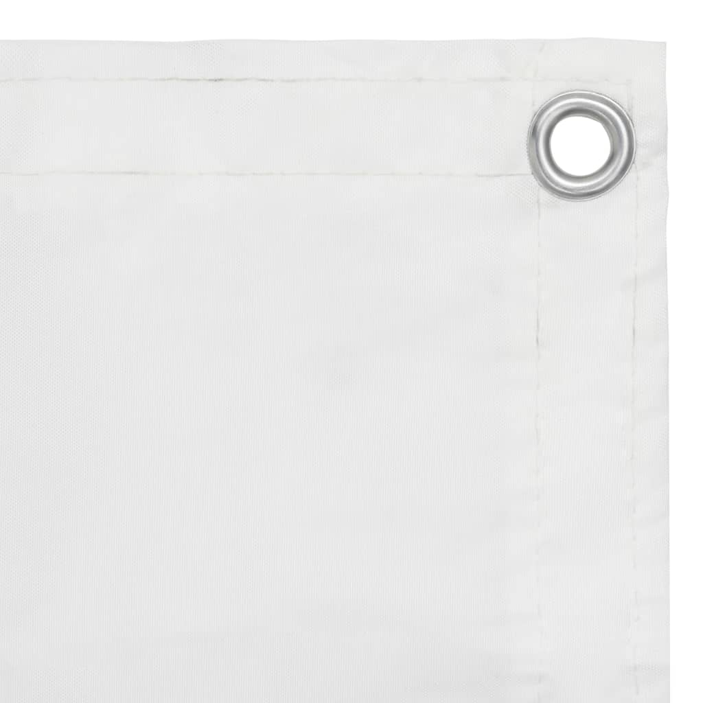 Balcony Screen White 120x500 cm Oxford Fabric- Outdoor Umbrellas & Sunshades - HomeShopIreland - Home Shop Ireland - Outdoor Umbrellas & Sunshades - Balcony Screen White 120x500 cm Oxford Fabric