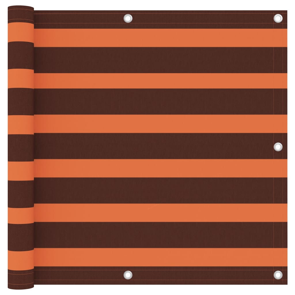 Balcony Screen Orange and Brown 90x300 cm Oxford Fabric- Outdoor Umbrellas & Sunshades - HomeShopIreland - Home Shop Ireland - Outdoor Umbrellas & Sunshades - Balcony Screen Orange and Brown 90x300 cm Oxford Fabric