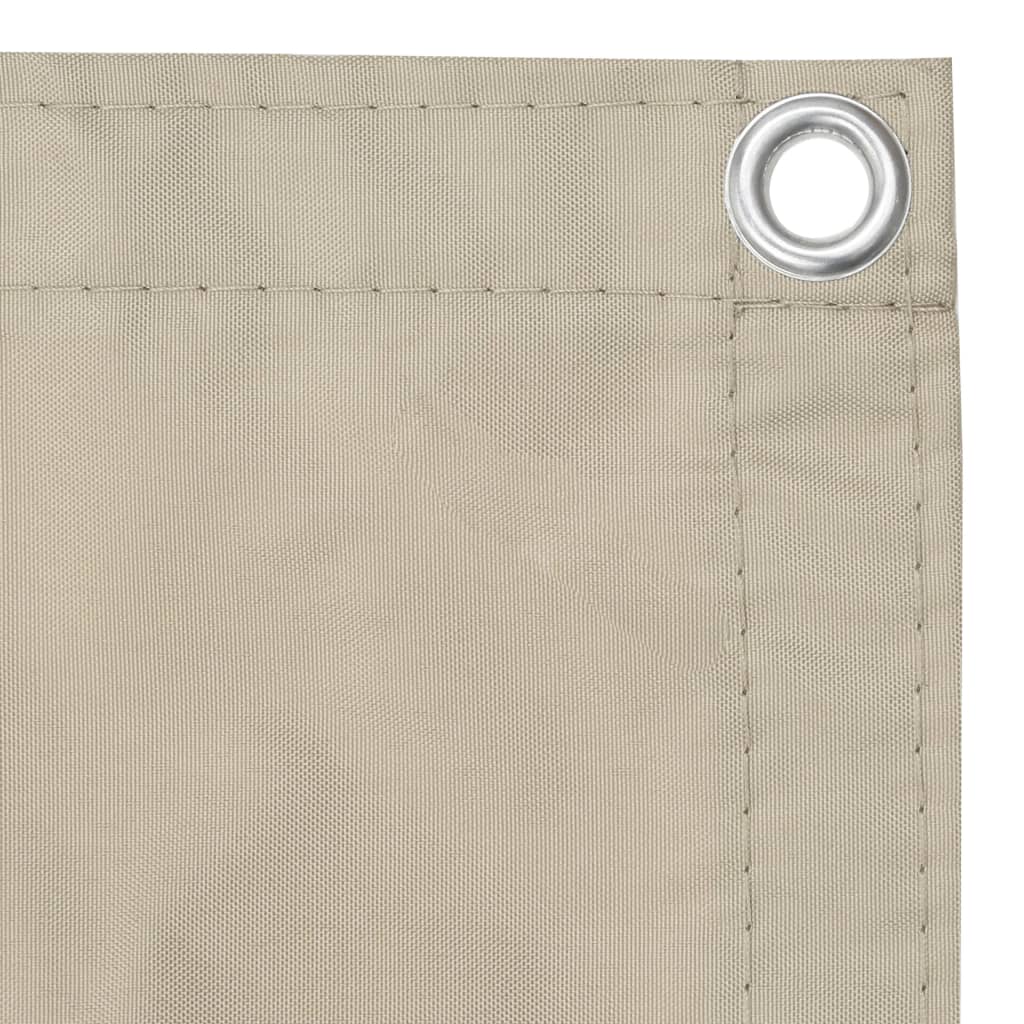 Balcony Screen Beige 75x500 cm Oxford Fabric- Outdoor Umbrellas & Sunshades - HomeShopIreland - Home Shop Ireland - Outdoor Umbrellas & Sunshades - Balcony Screen Beige 75x500 cm Oxford Fabric