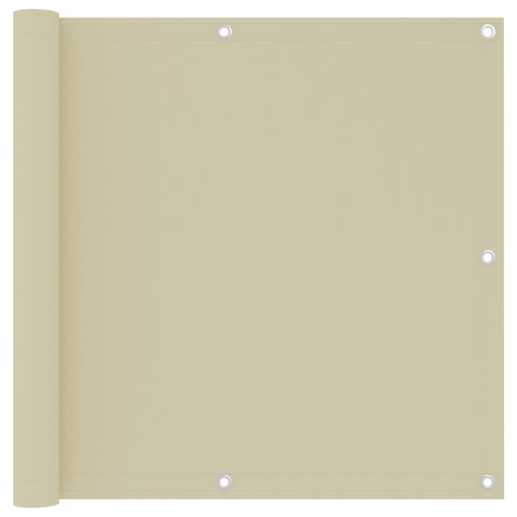 Balcony Screen Cream 90x300 cm Oxford Fabric- Outdoor Umbrellas & Sunshades - HomeShopIreland - Home Shop Ireland - Outdoor Umbrellas & Sunshades - Balcony Screen Cream 90x300 cm Oxford Fabric