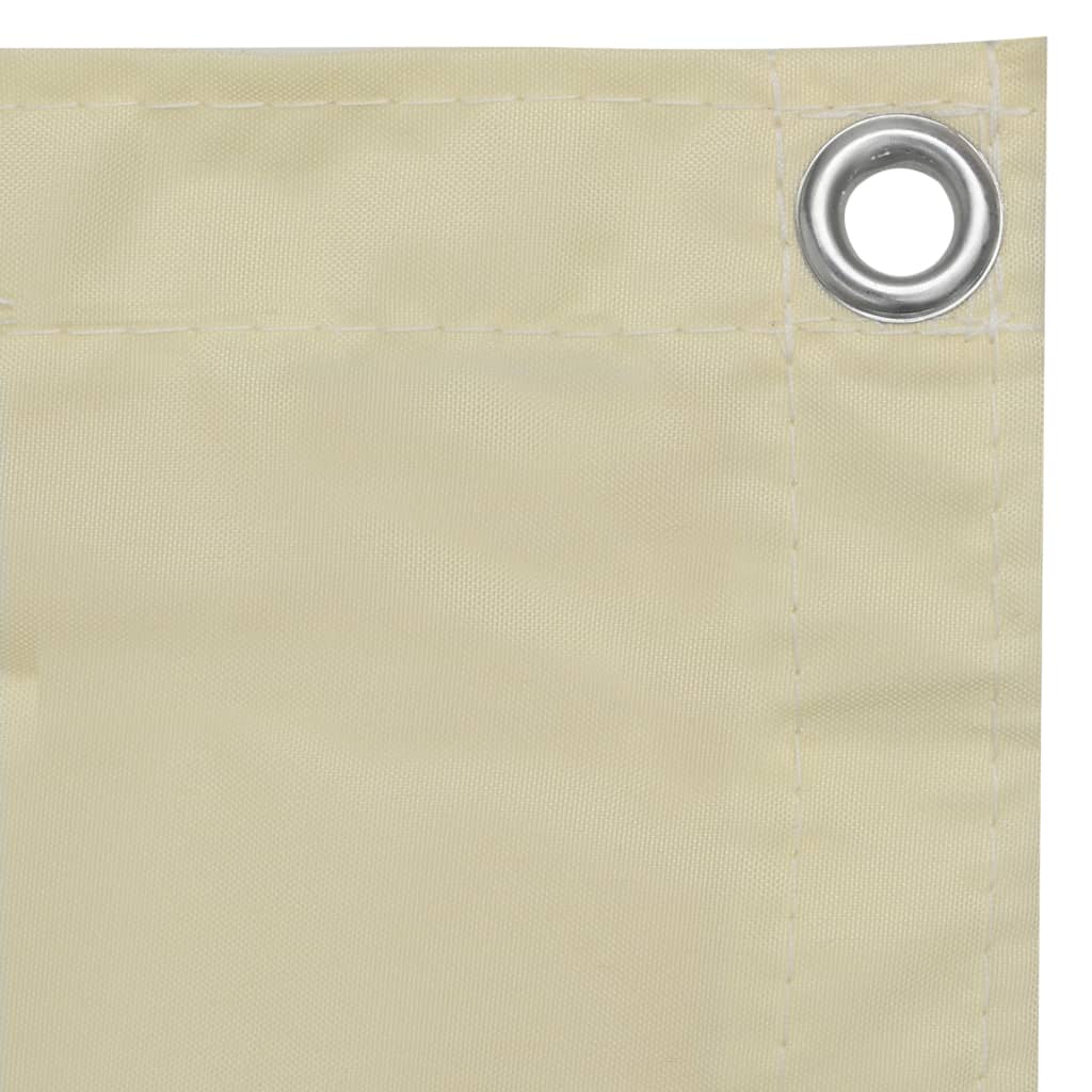 Balcony Screen Cream 90x300 cm Oxford Fabric- Outdoor Umbrellas & Sunshades - HomeShopIreland - Home Shop Ireland - Outdoor Umbrellas & Sunshades - Balcony Screen Cream 90x300 cm Oxford Fabric