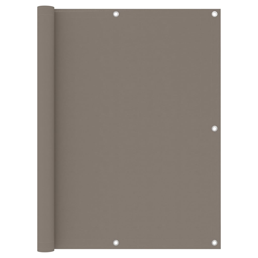 Balcony Screen Taupe 120x300 cm Oxford Fabric- Outdoor Umbrellas & Sunshades - HomeShopIreland - Home Shop Ireland - Outdoor Umbrellas & Sunshades - Balcony Screen Taupe 120x300 cm Oxford Fabric