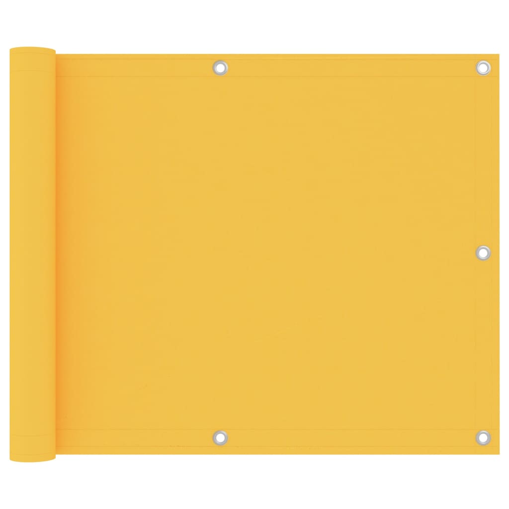 Balcony Screen Yellow 75x500 cm Oxford Fabric- Outdoor Umbrellas & Sunshades - HomeShopIreland - Home Shop Ireland - Outdoor Umbrellas & Sunshades - Balcony Screen Yellow 75x500 cm Oxford Fabric