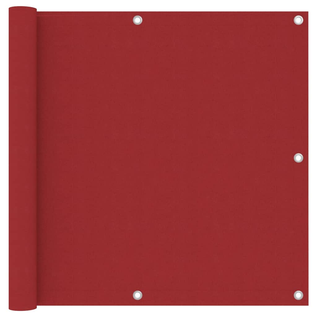 Balcony Screen Red 90x600 cm Oxford Fabric- Outdoor Umbrellas & Sunshades - HomeShopIreland - Home Shop Ireland - Outdoor Umbrellas & Sunshades - Balcony Screen Red 90x600 cm Oxford Fabric