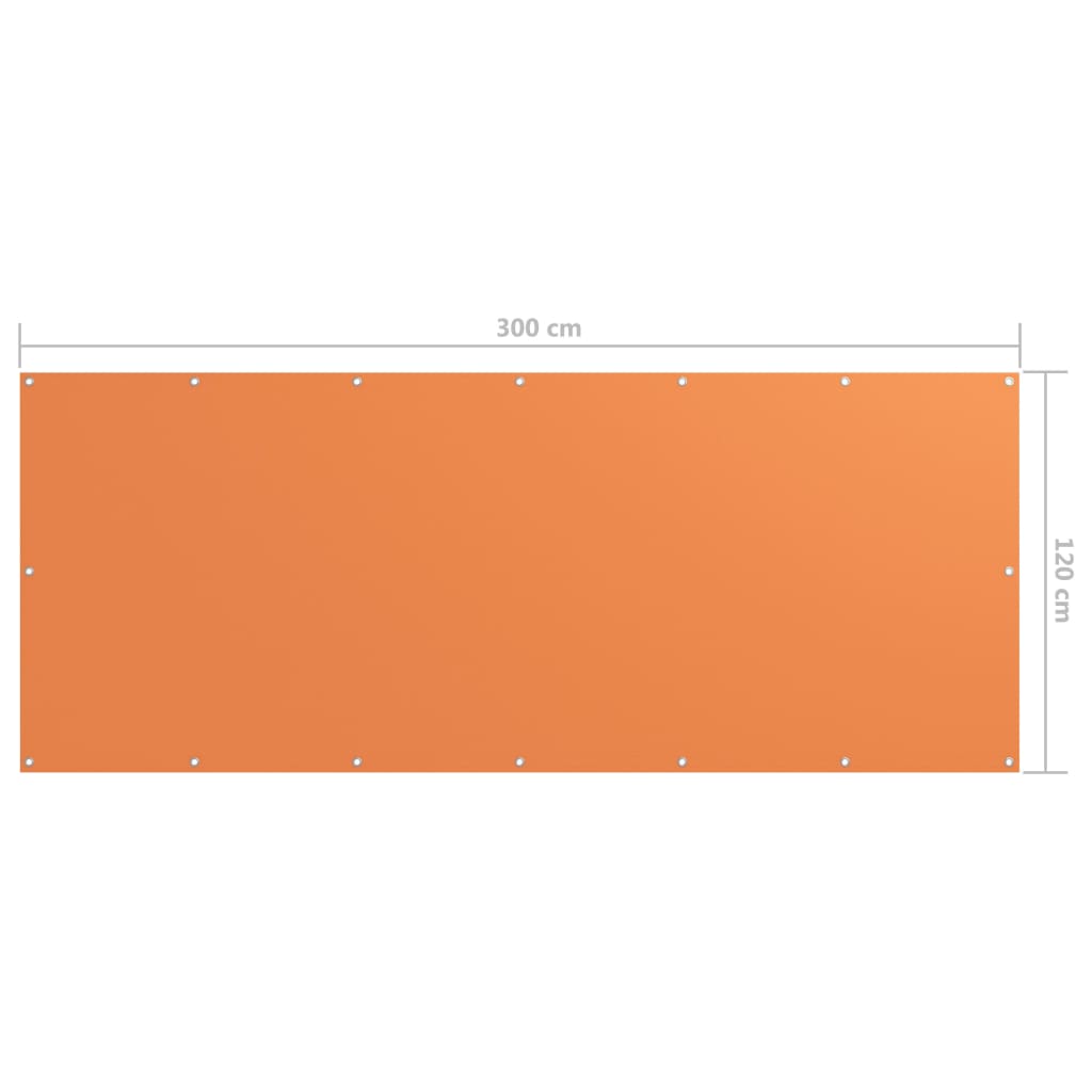 Balcony Screen Orange 120x300 cm Oxford Fabric- Outdoor Umbrellas & Sunshades - HomeShopIreland - Home Shop Ireland - Outdoor Umbrellas & Sunshades - Balcony Screen Orange 120x300 cm Oxford Fabric