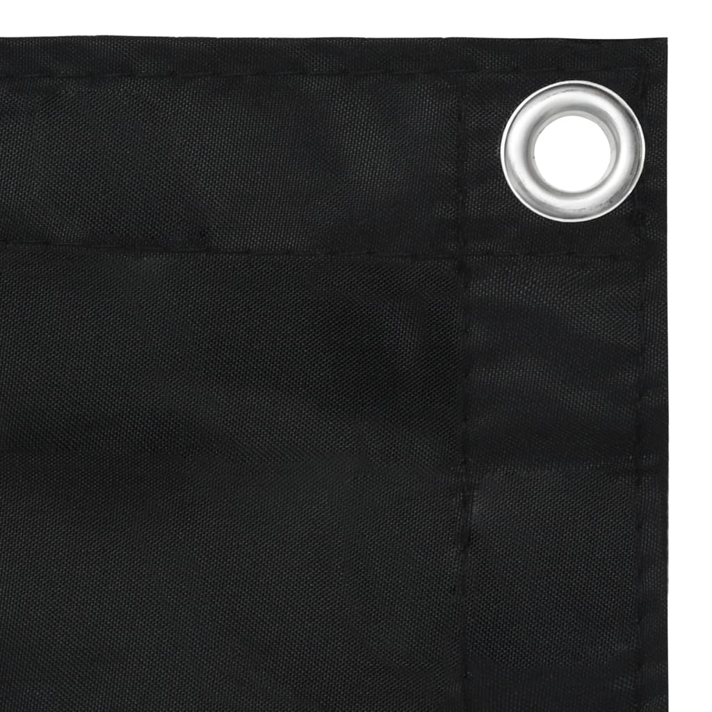 Balcony Screen Black 90x400 cm Oxford Fabric- Outdoor Umbrellas & Sunshades - HomeShopIreland - Home Shop Ireland - Outdoor Umbrellas & Sunshades - Balcony Screen Black 90x400 cm Oxford Fabric