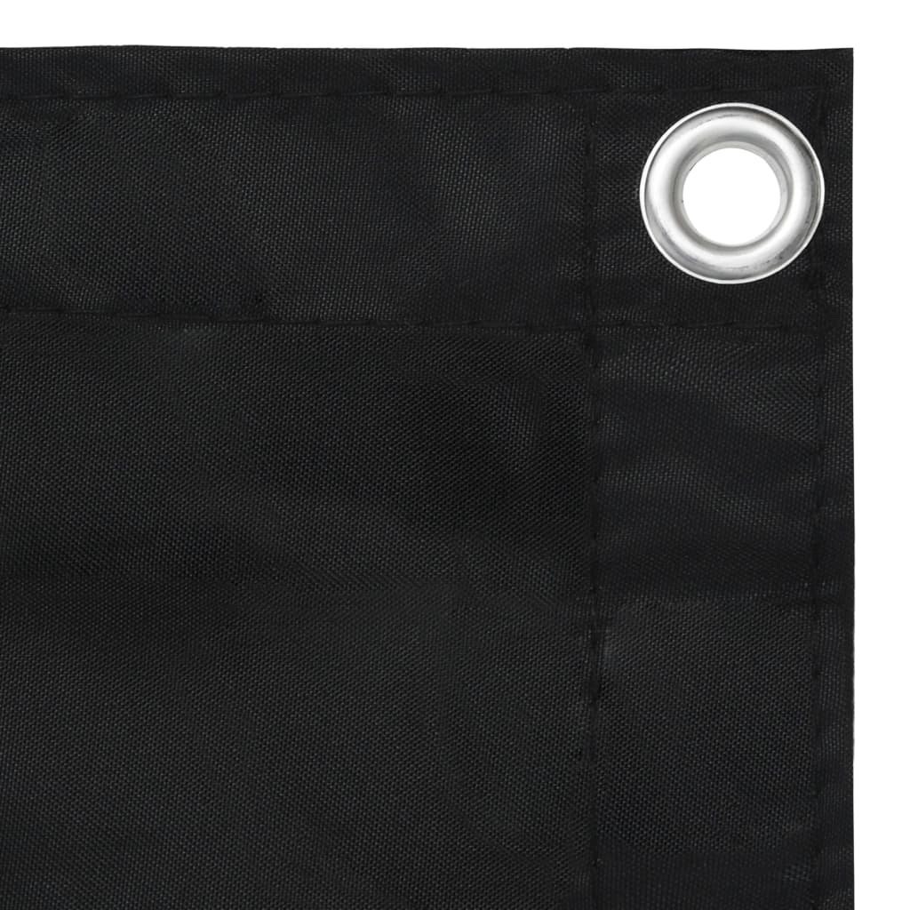 Balcony Screen Black 120x300 cm Oxford Fabric- Outdoor Umbrellas & Sunshades - HomeShopIreland - Home Shop Ireland - Outdoor Umbrellas & Sunshades - Balcony Screen Black 120x300 cm Oxford Fabric