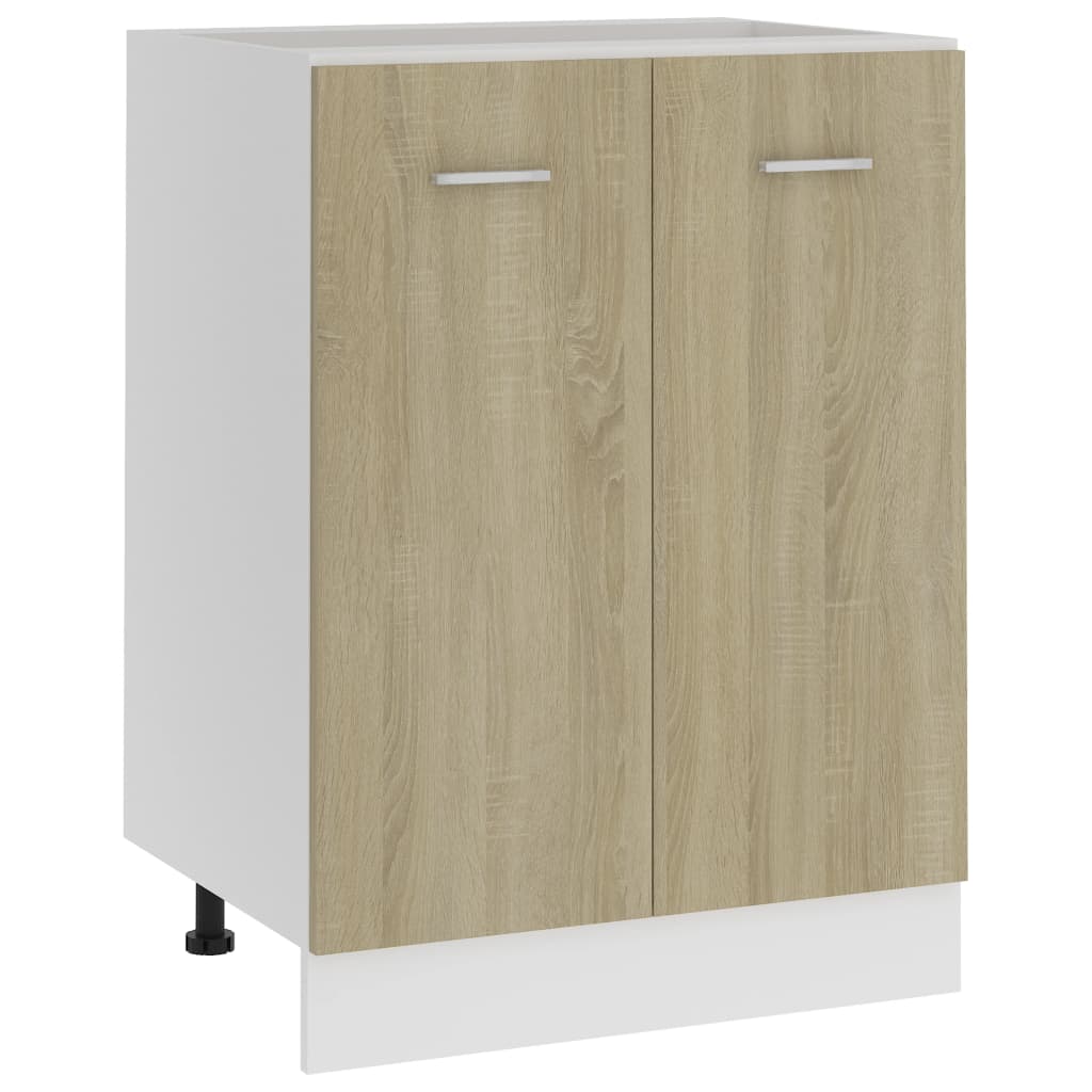 Bottom Cabinet Sonoma Oak 60x46x81.5 cm Chipboard- Kitchen Cabinets - HomeShopIreland - Home Shop Ireland - Kitchen Cabinets - Bottom Cabinet Sonoma Oak 60x46x81.5 cm Chipboard