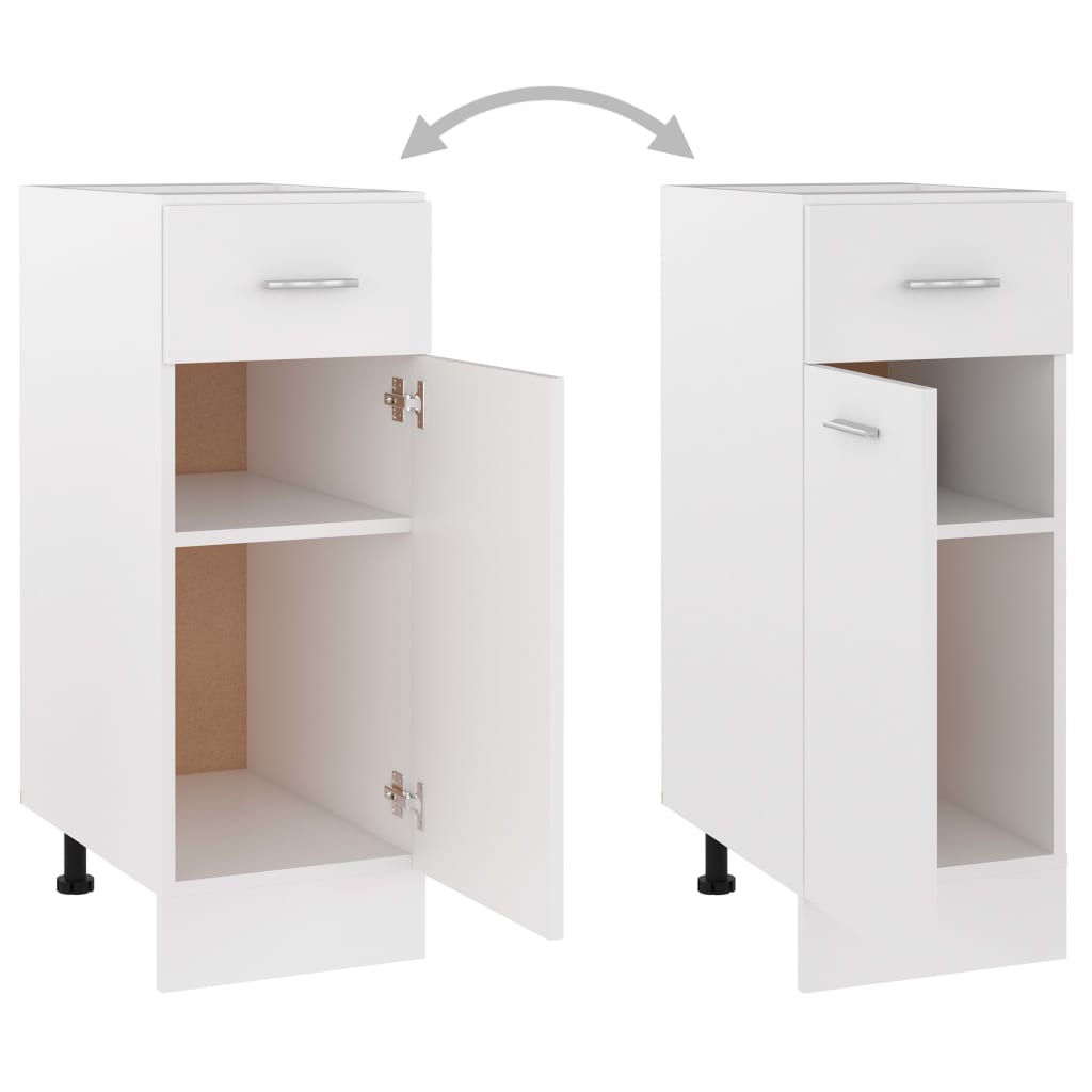 Drawer Bottom Cabinet White 30x46x81.5 cm Chipboard- Kitchen Cabinets - HomeShopIreland - Home Shop Ireland - Kitchen Cabinets - Drawer Bottom Cabinet White 30x46x81.5 cm Chipboard