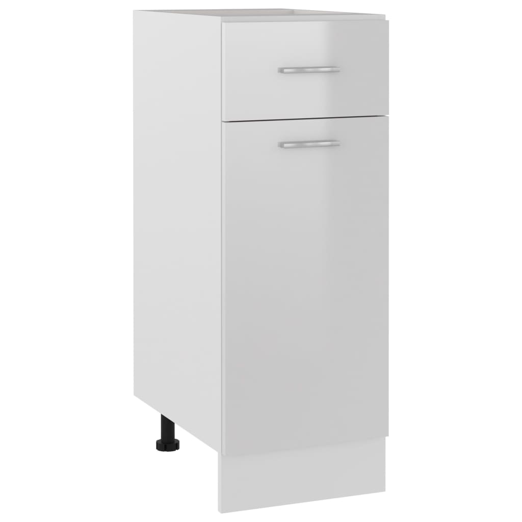 Drawer Bottom Cabinet High Gloss White 30x46x81.5 cm Chipboard- Kitchen Cabinets - HomeShopIreland - Home Shop Ireland - Kitchen Cabinets - Drawer Bottom Cabinet High Gloss White 30x46x81.5 cm Chipboard