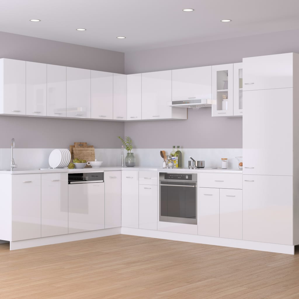 Drawer Bottom Cabinet High Gloss White 30x46x81.5 cm Chipboard- Kitchen Cabinets - HomeShopIreland - Home Shop Ireland - Kitchen Cabinets - Drawer Bottom Cabinet High Gloss White 30x46x81.5 cm Chipboard