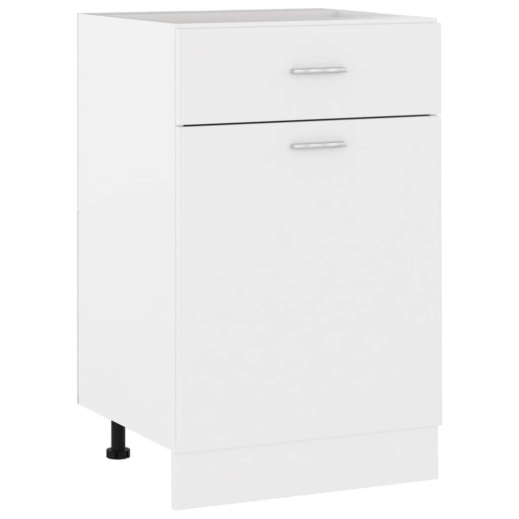 Drawer Bottom Cabinet White 50x46x81.5 cm Chipboard- Kitchen Cabinets - HomeShopIreland - Home Shop Ireland - Kitchen Cabinets - Drawer Bottom Cabinet White 50x46x81.5 cm Chipboard