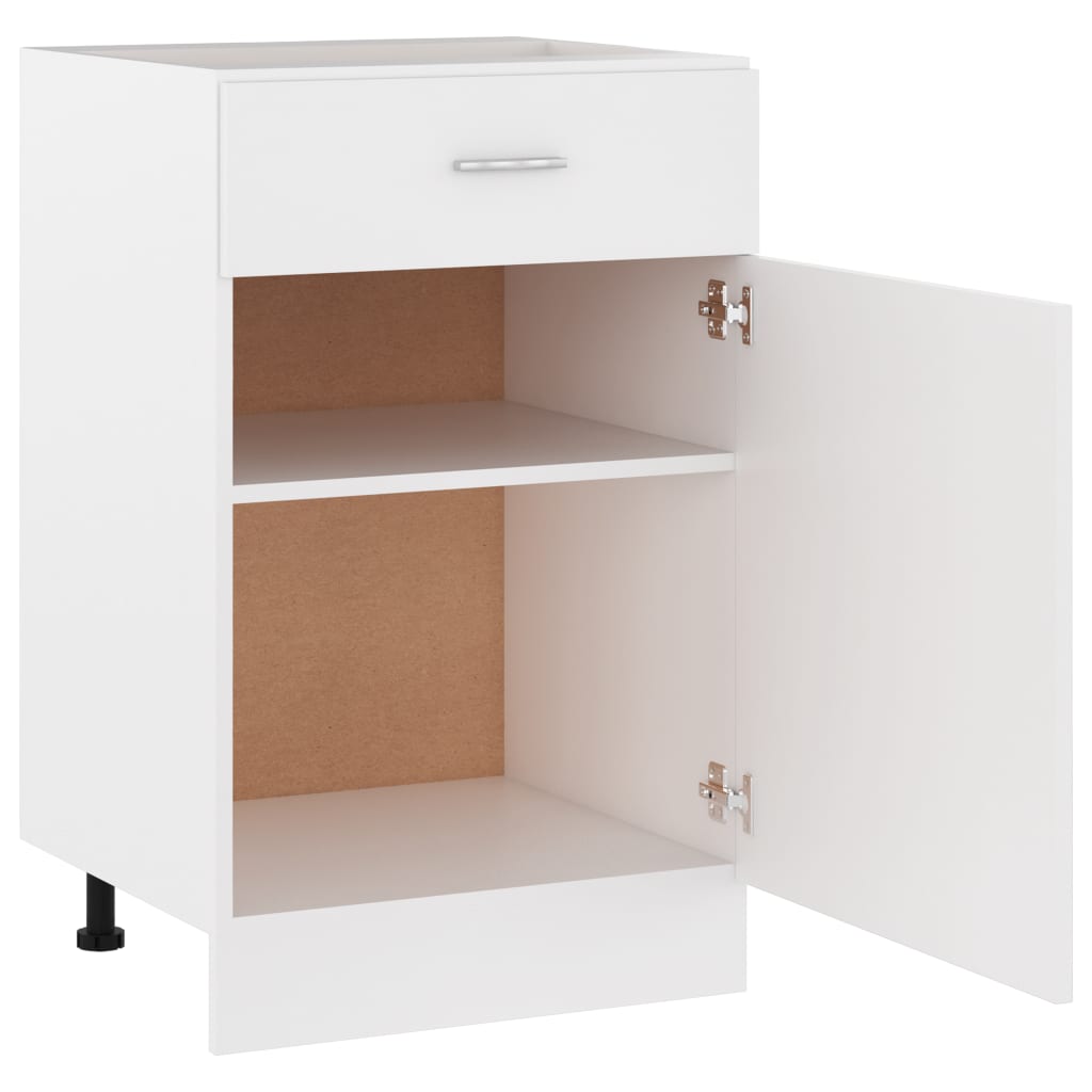 Drawer Bottom Cabinet White 50x46x81.5 cm Chipboard- Kitchen Cabinets - HomeShopIreland - Home Shop Ireland - Kitchen Cabinets - Drawer Bottom Cabinet White 50x46x81.5 cm Chipboard