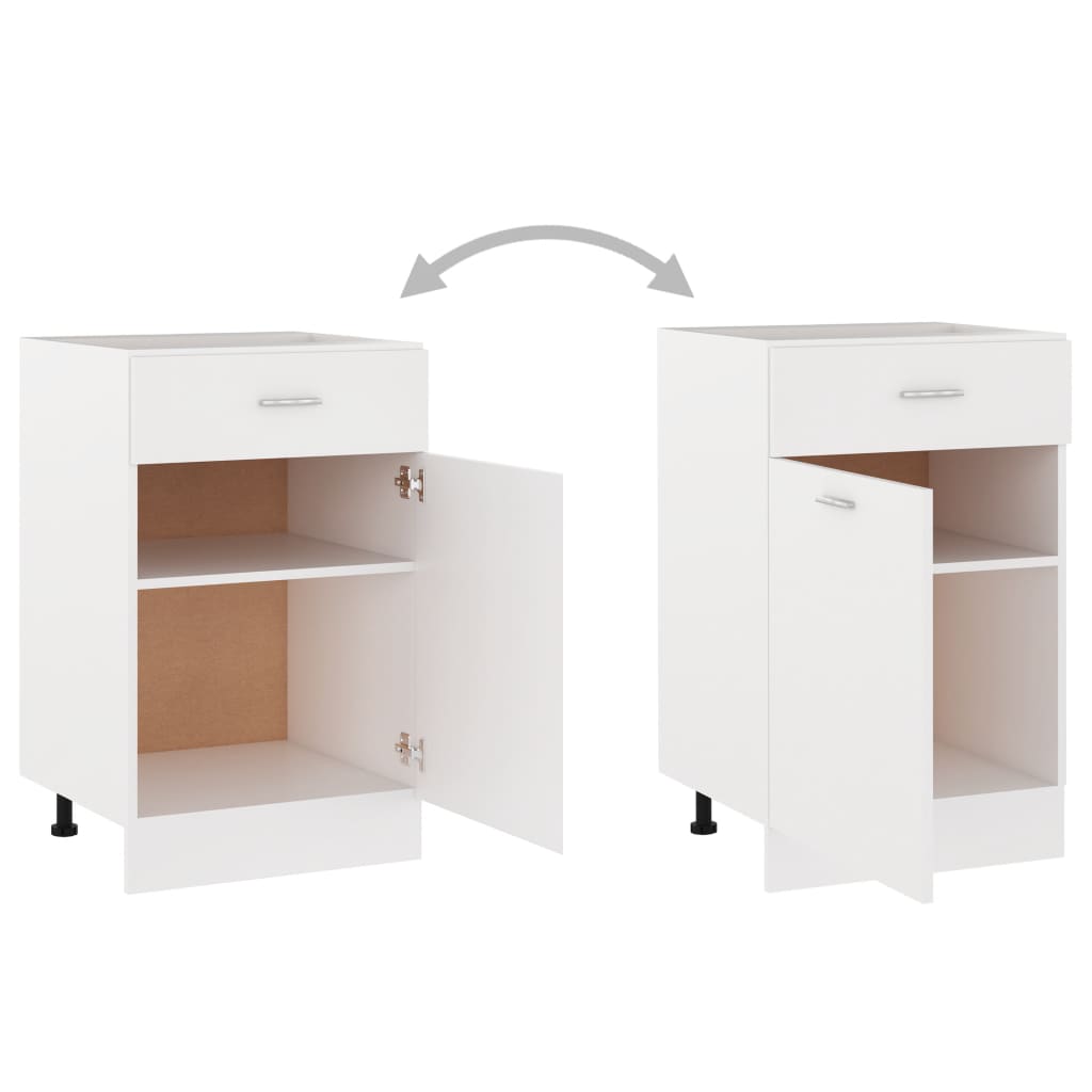 Drawer Bottom Cabinet White 50x46x81.5 cm Chipboard- Kitchen Cabinets - HomeShopIreland - Home Shop Ireland - Kitchen Cabinets - Drawer Bottom Cabinet White 50x46x81.5 cm Chipboard