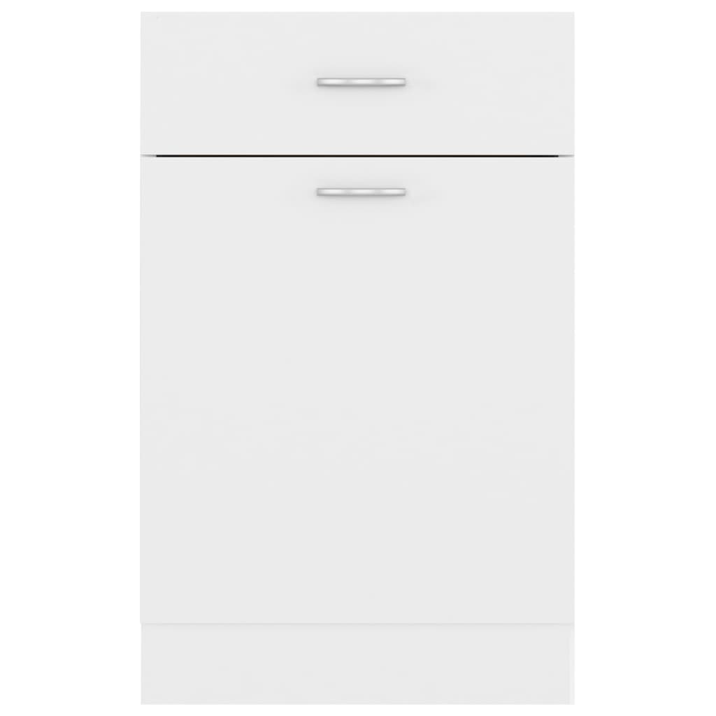 Drawer Bottom Cabinet White 50x46x81.5 cm Chipboard- Kitchen Cabinets - HomeShopIreland - Home Shop Ireland - Kitchen Cabinets - Drawer Bottom Cabinet White 50x46x81.5 cm Chipboard